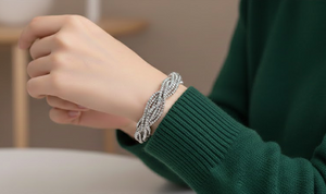 Multi beads Silver Bracelet