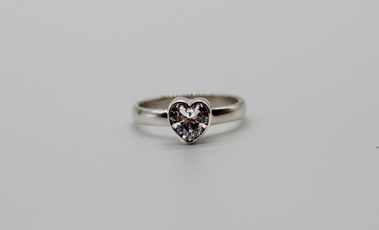 Heart Shaped Zirconia Ring