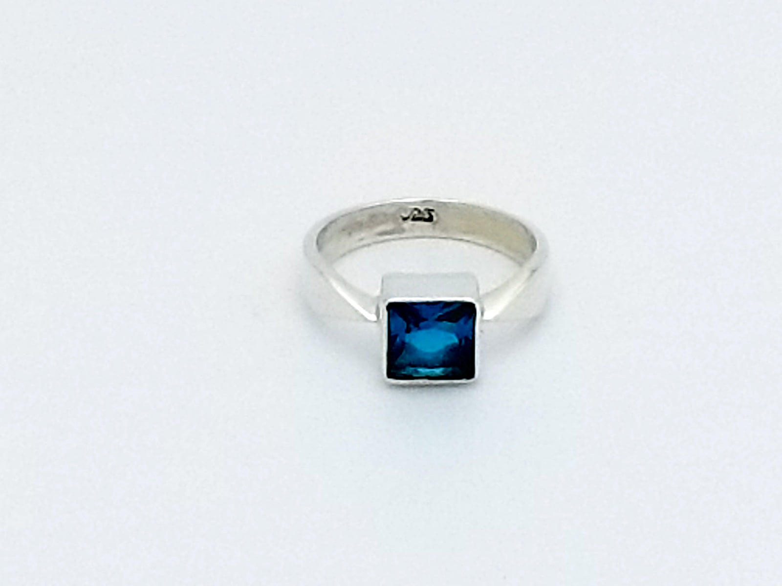 Square Stone Silver Ring