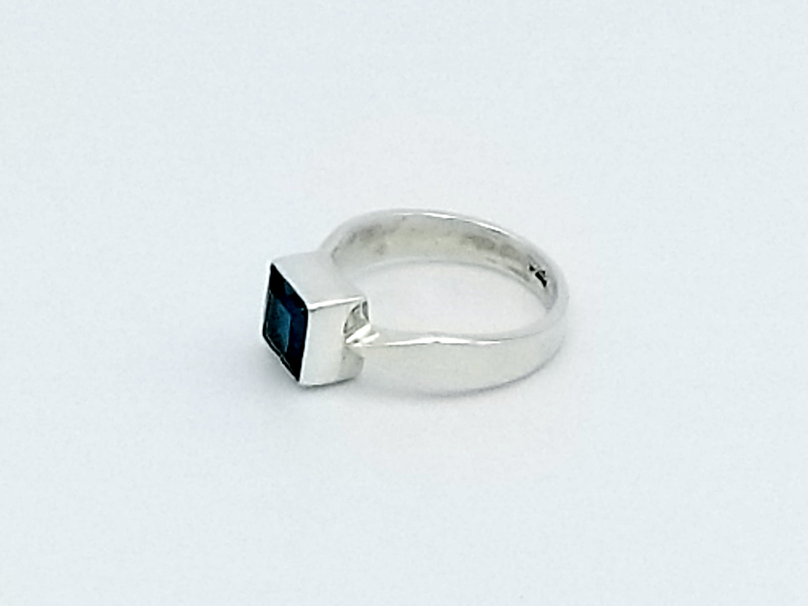 Square Stone Silver Ring