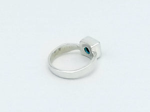 Square Stone Silver Ring