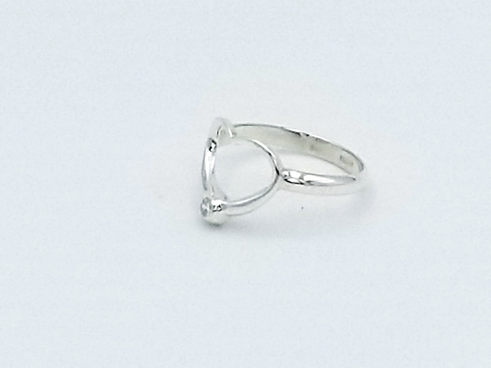 Heart and Zirconia Ring