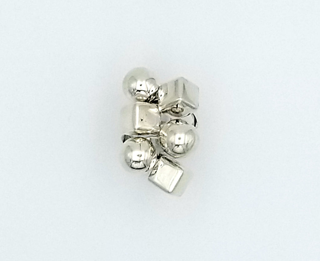 Cube and Sphere Ring - TBJOUX Sterling Silver