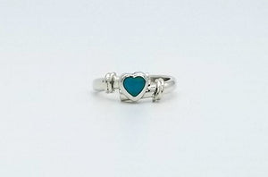 Turquoise Heart Stone Ring