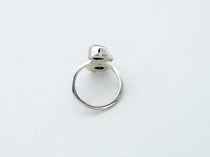 Double White Zirconia Ring