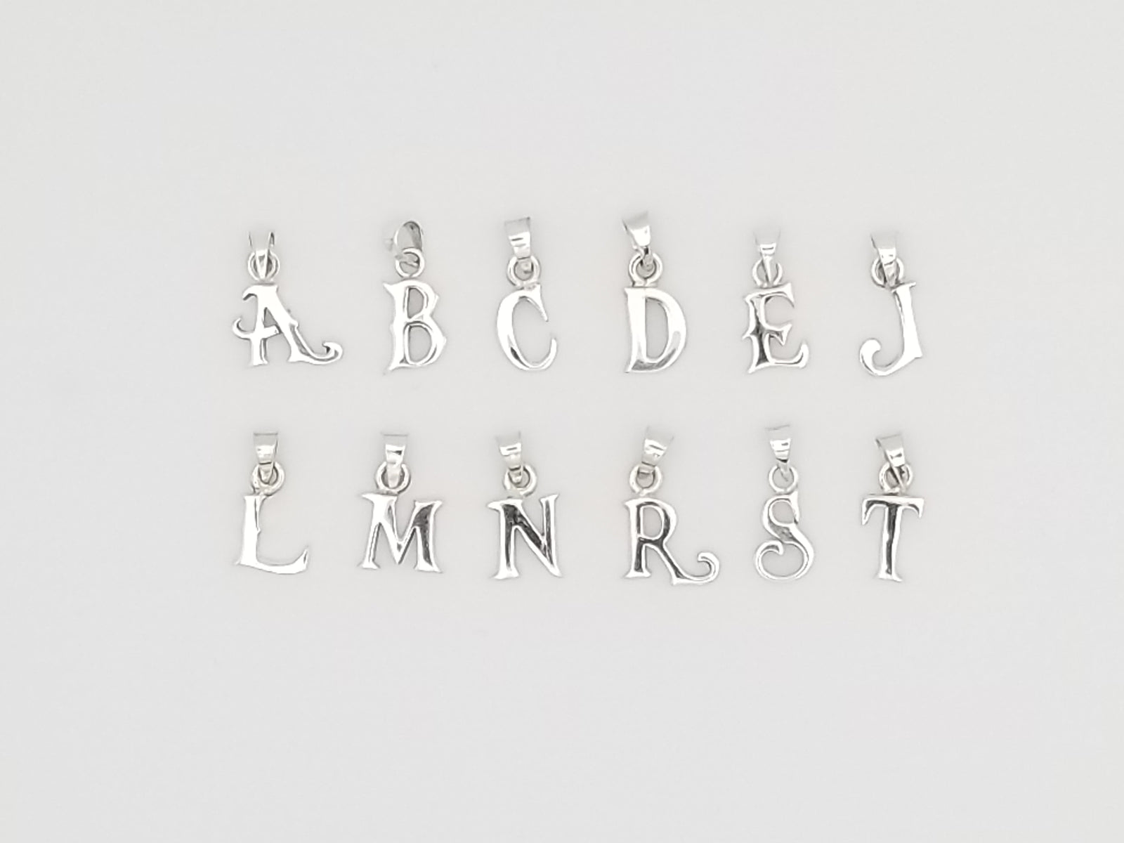 Sterling Silver Letter Pendant