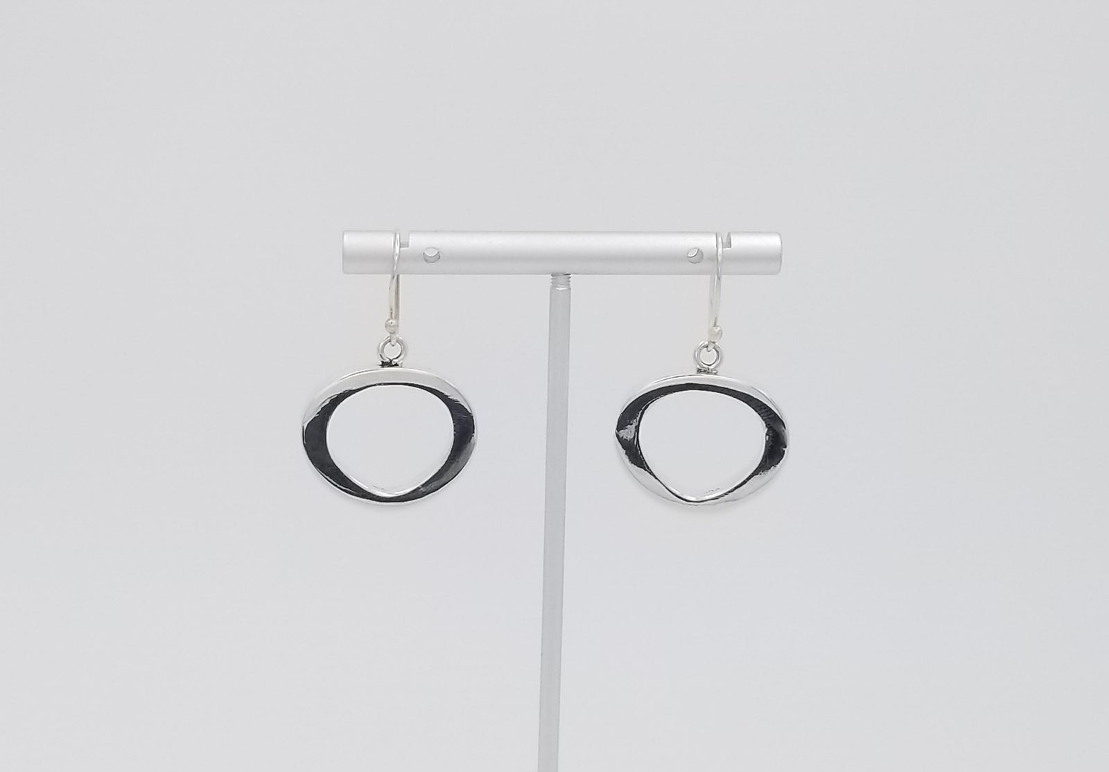 Donut Silver Earrings