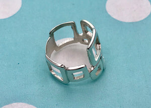 Collage Squared Ring