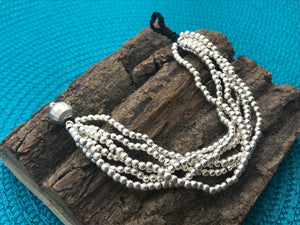 Multi beads Silver Bracelet
