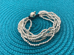 Multi beads Silver Bracelet