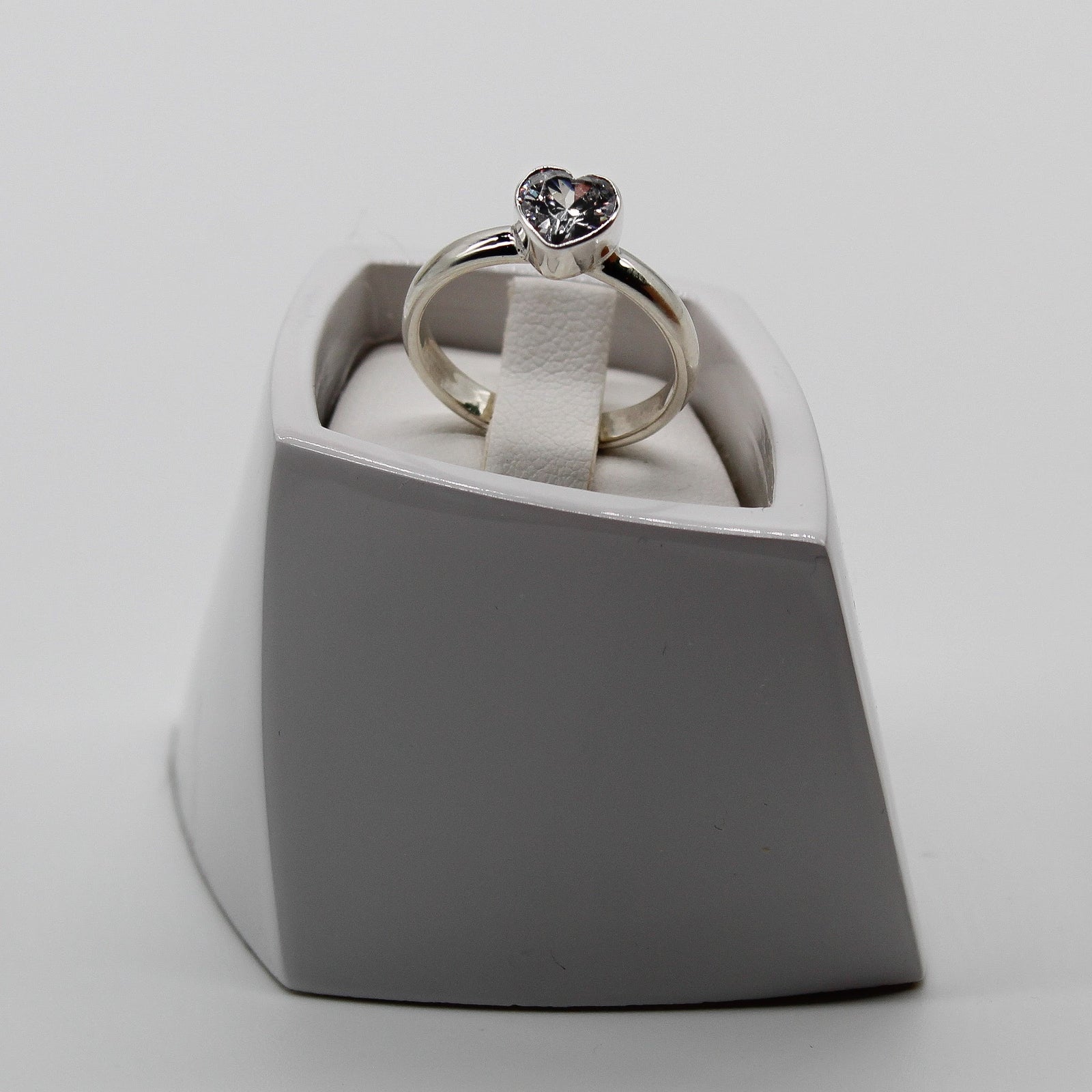 Heart Shaped Zirconia Ring