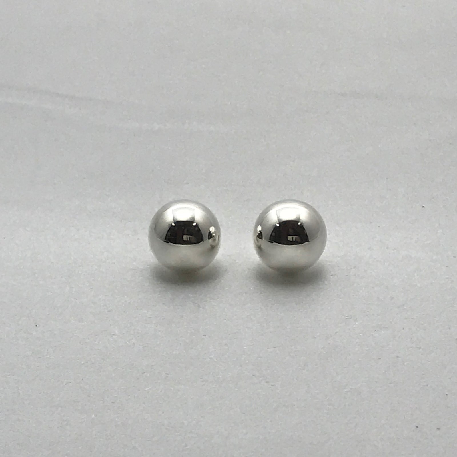 Ball Silver Earrings