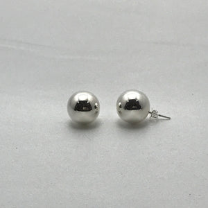 Ball Silver Earrings