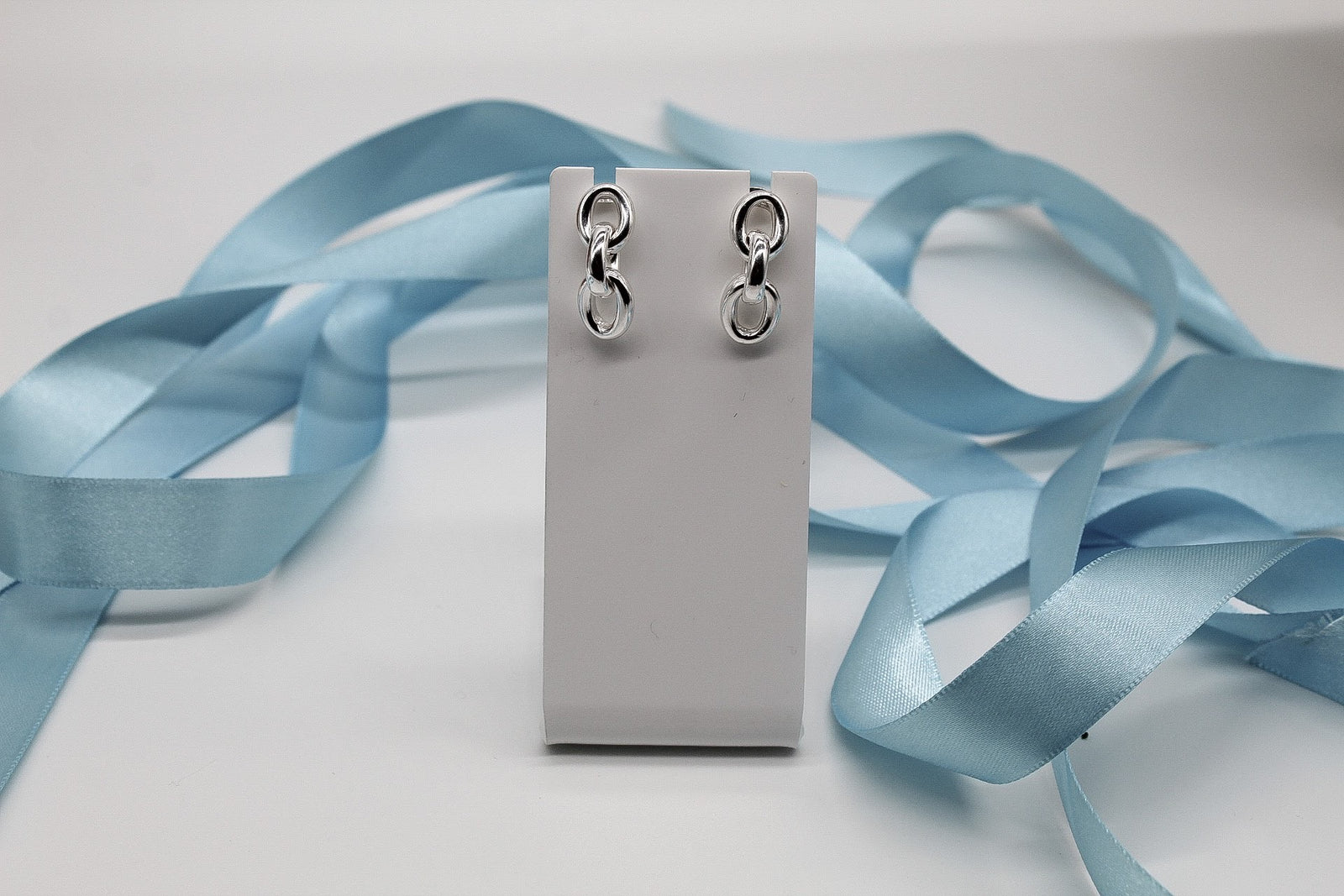 Chain Link Silver Earrings