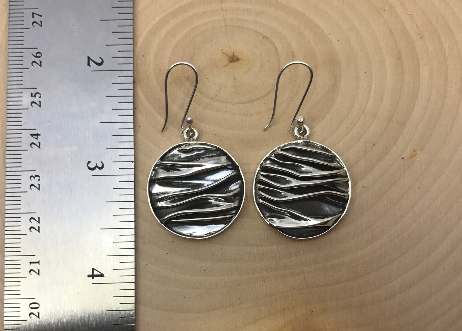 Wrinkled Circlets Earrings