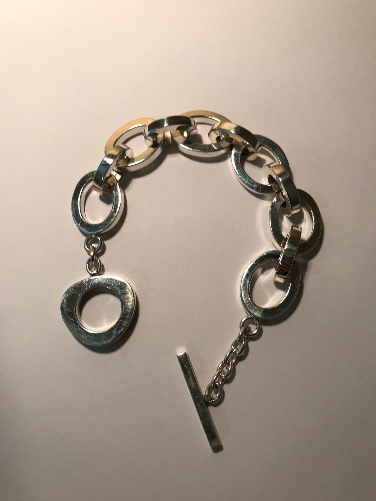 Slender Glacious Silver Bracelet