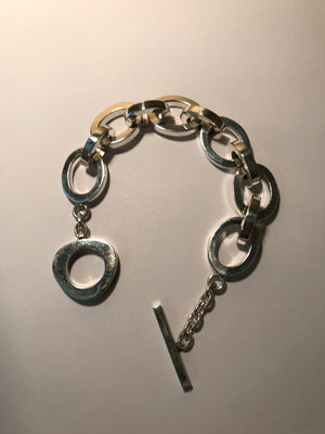 Slender Glacious Silver Bracelet