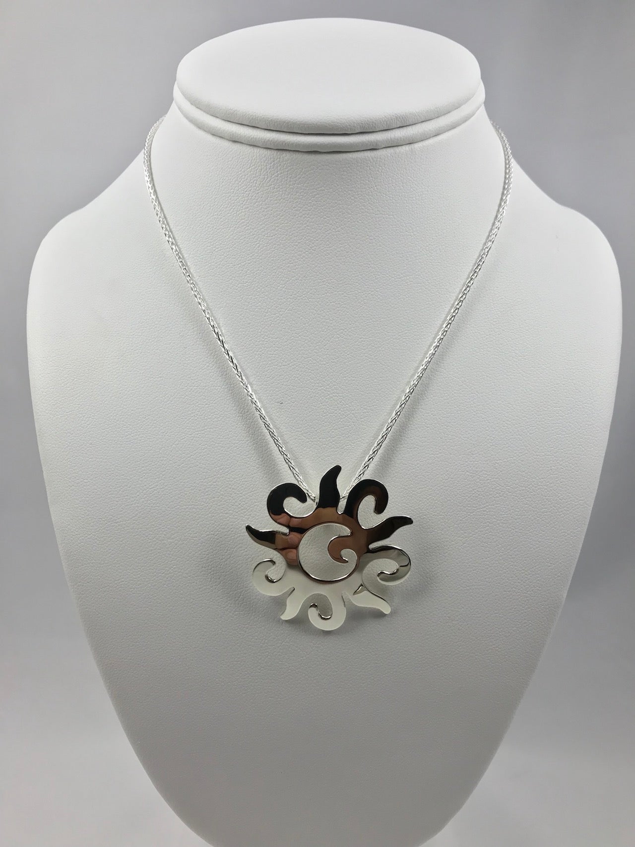 Gothic Sun Necklace and Earrings Set