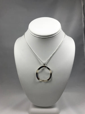 Ondulated Ring Necklace and Earrings Set