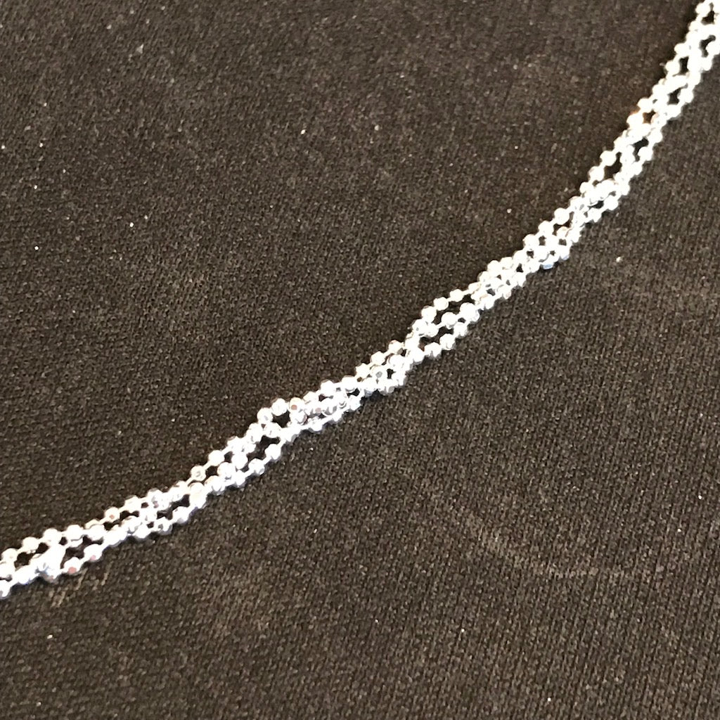 Braided Triple Ball Silver Chain - TBJOUX Sterling Silver