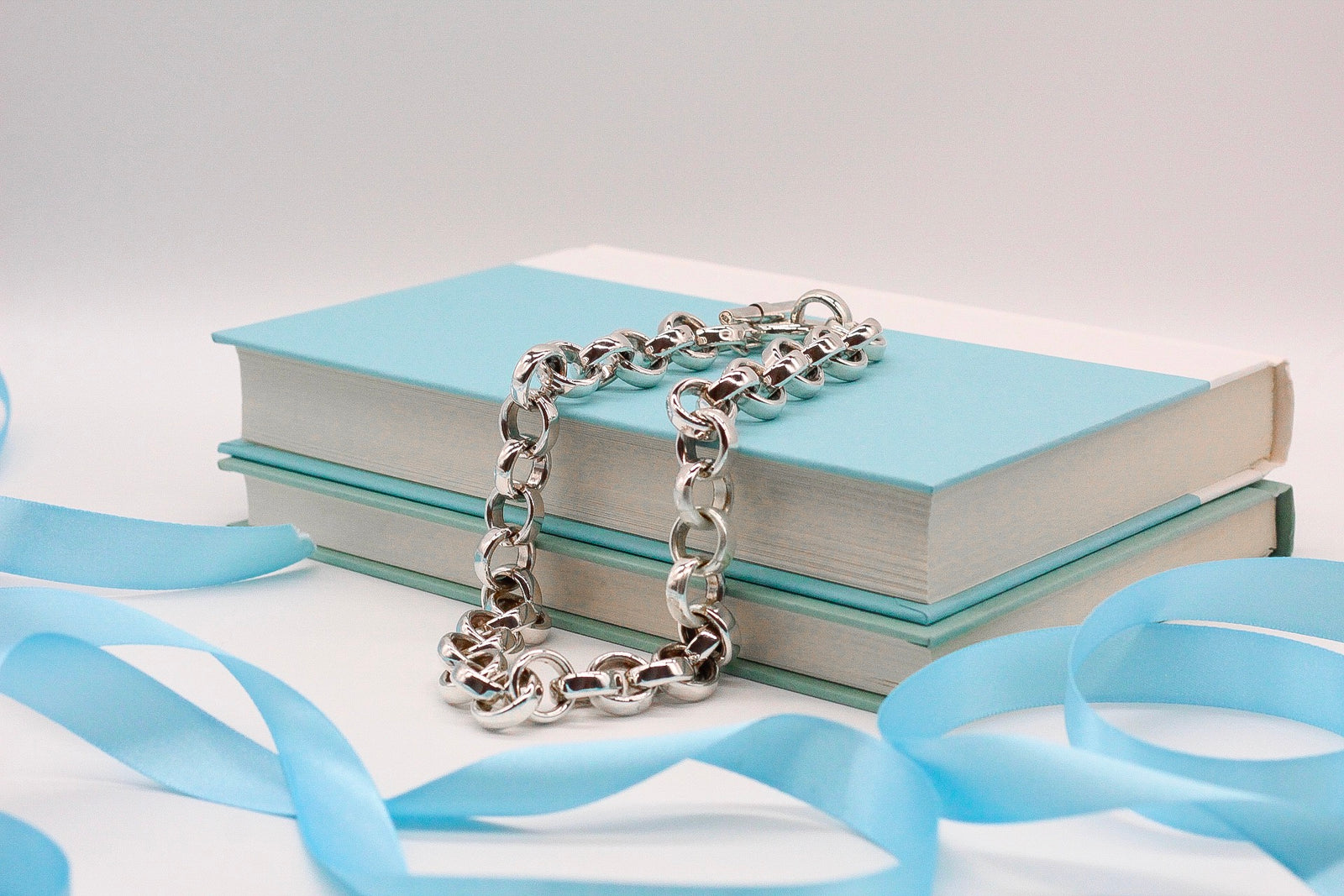 Round Links Silver Necklace