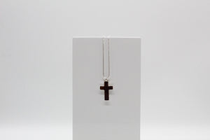 Smooth Cross Silver Necklace