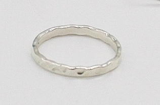 Light Hammered Ring