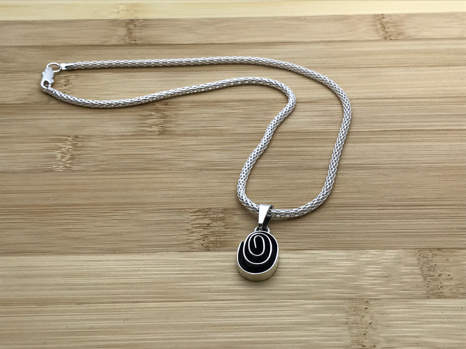 Oval Swirl Pendant and Earrings Set