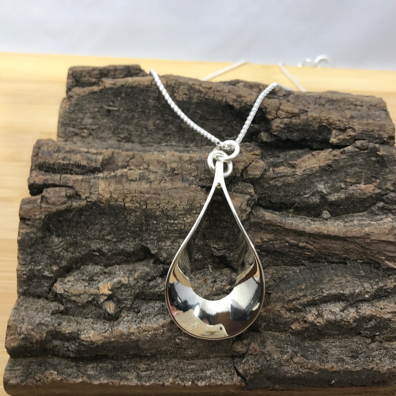 Open Drop Silver Set