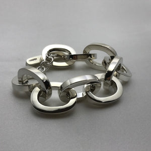 Glacious Chain Silver Bracelet