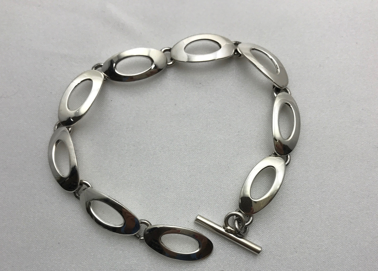 Oval Links Silver Bracelet