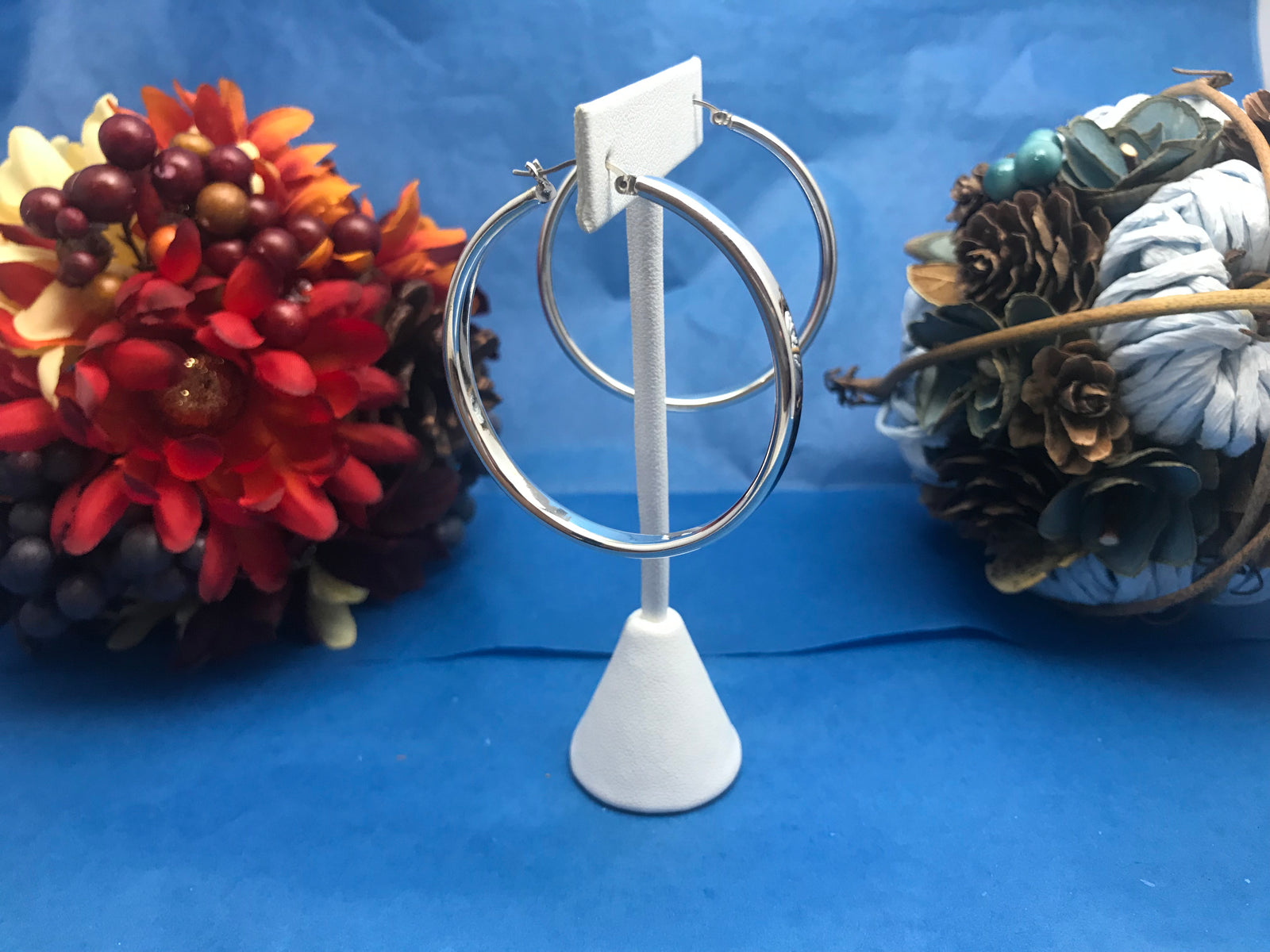 Elegant Silver Hoop Earrings