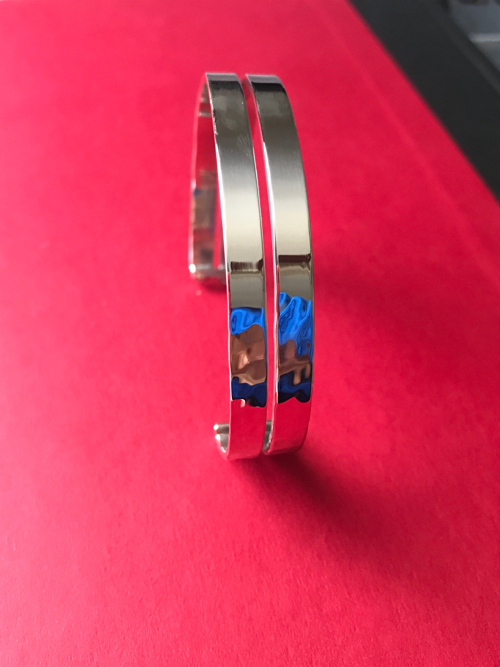 Hammered Slotted  Bracelet