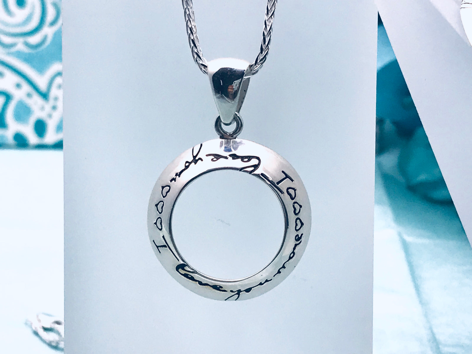 “I Love You More” Necklace and Earrings Set