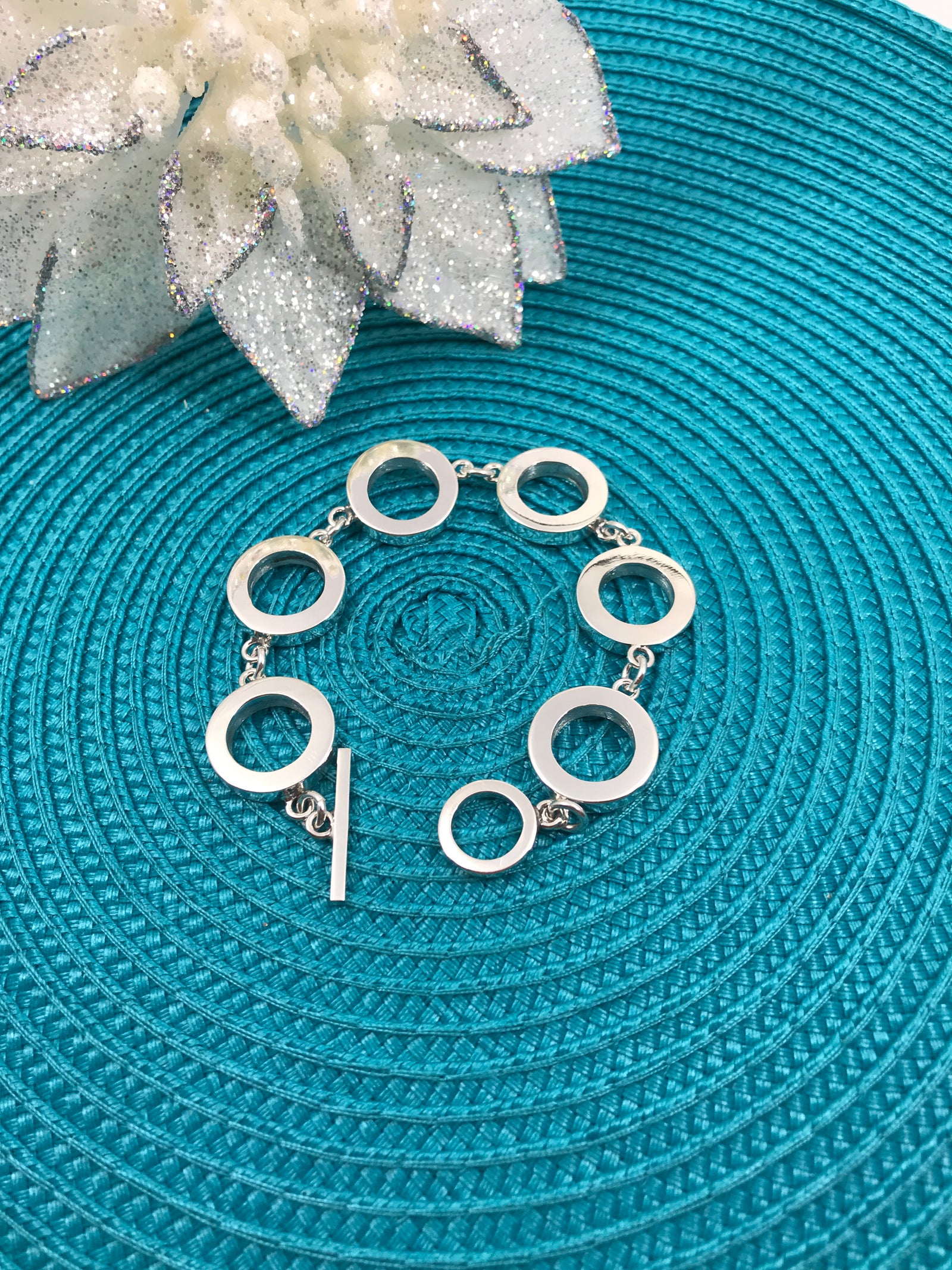 Silver Donuts Bracelet