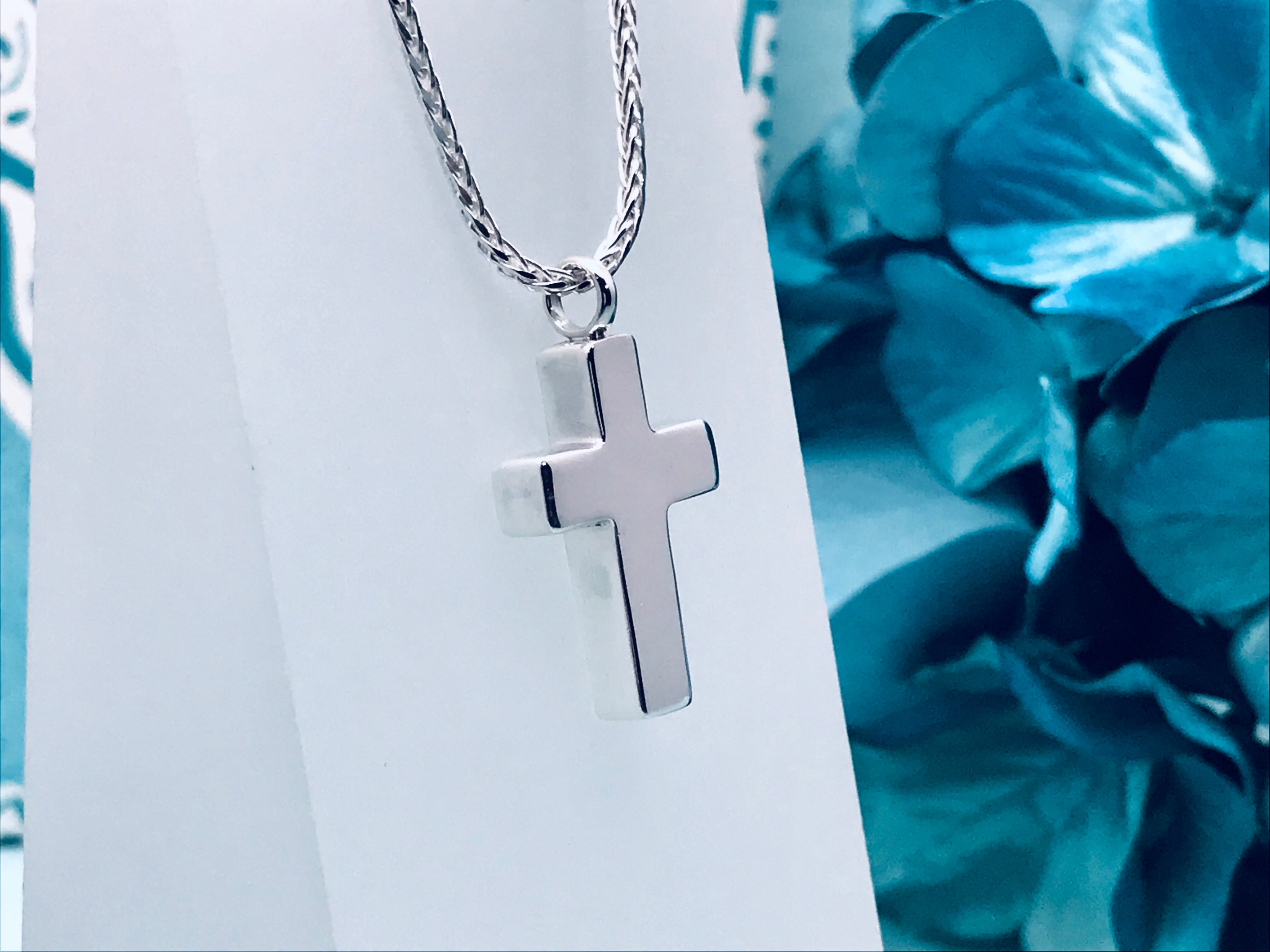 ☆ENGBROX☆ silver925 heart and cross necklace EBNL25014SV Sterling Silver Heart Cross Necklace – 100Sterling
