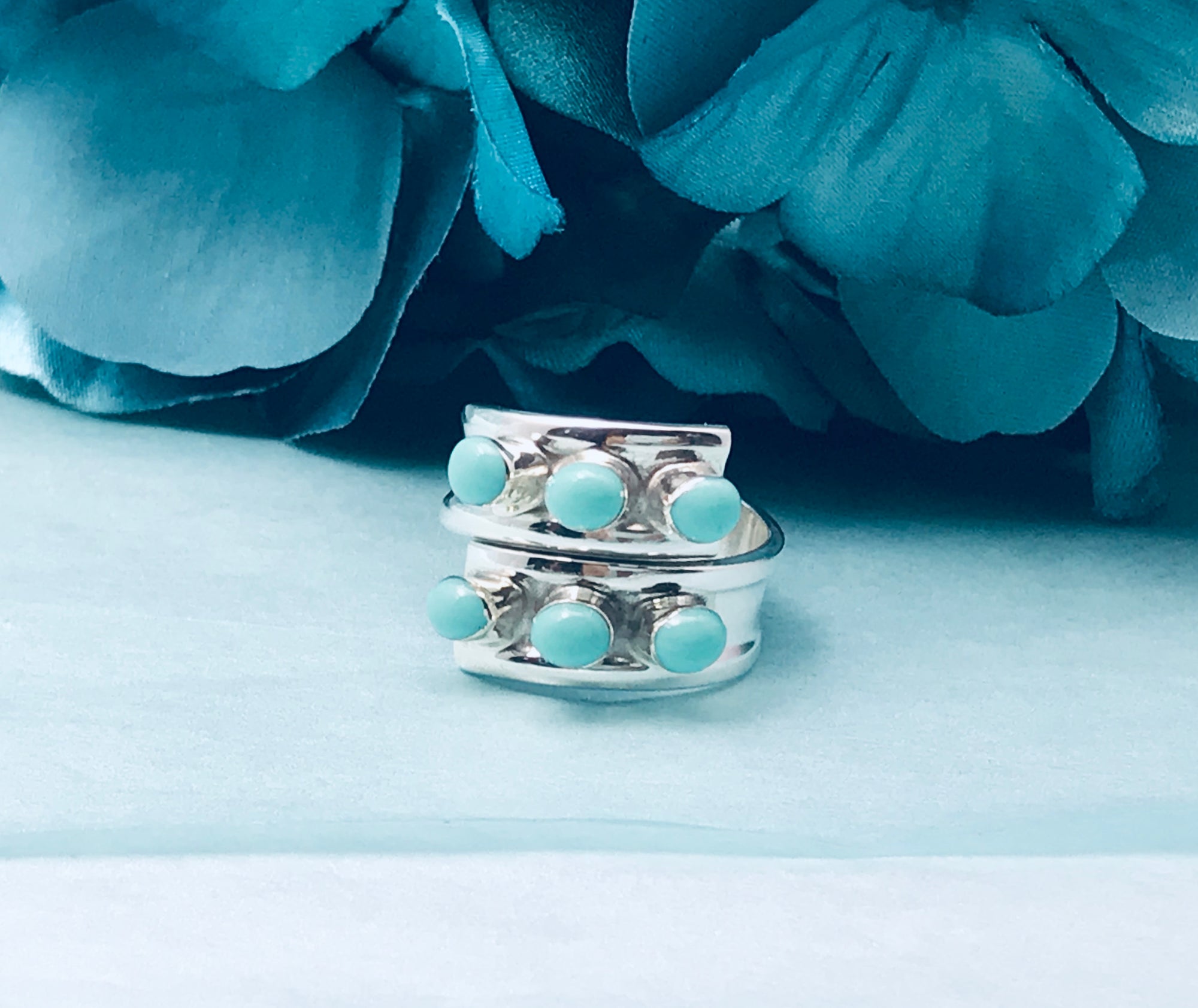 Six Stones Turquoise Ring