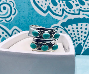 Six Stone Turquoise Ring