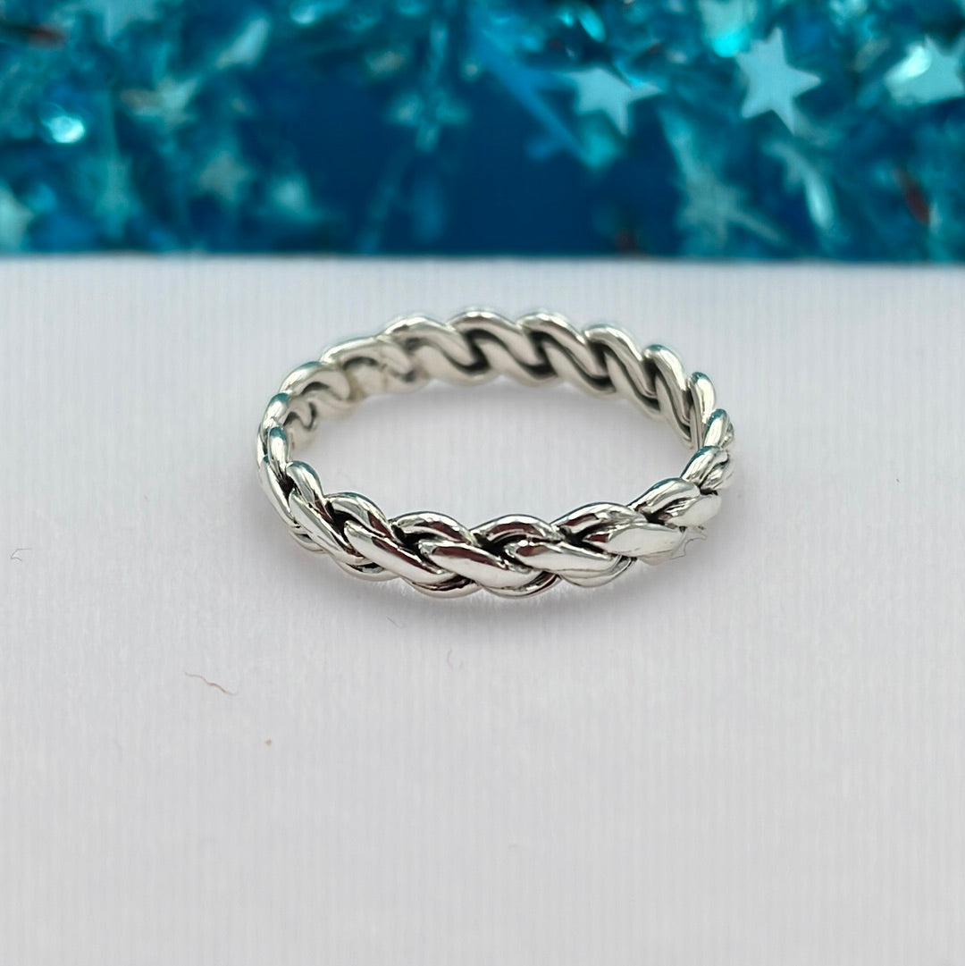 Braided Silver Ring