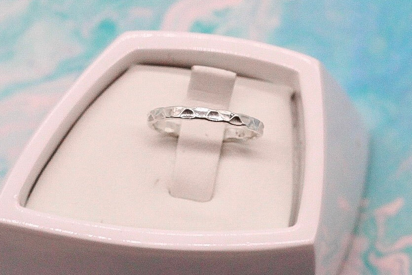 Light Hammered Ring