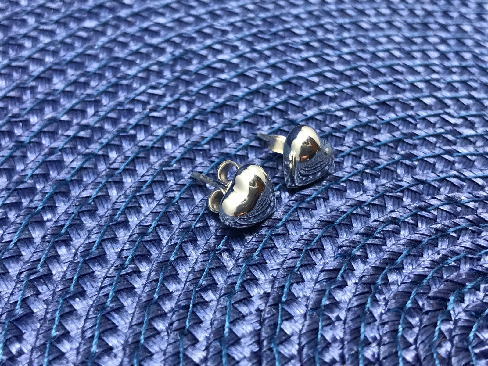 Small Hearts Sterling Silver Stud Earrings