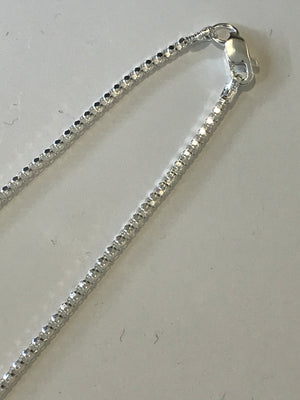 Square Shaped Link Silver Chain