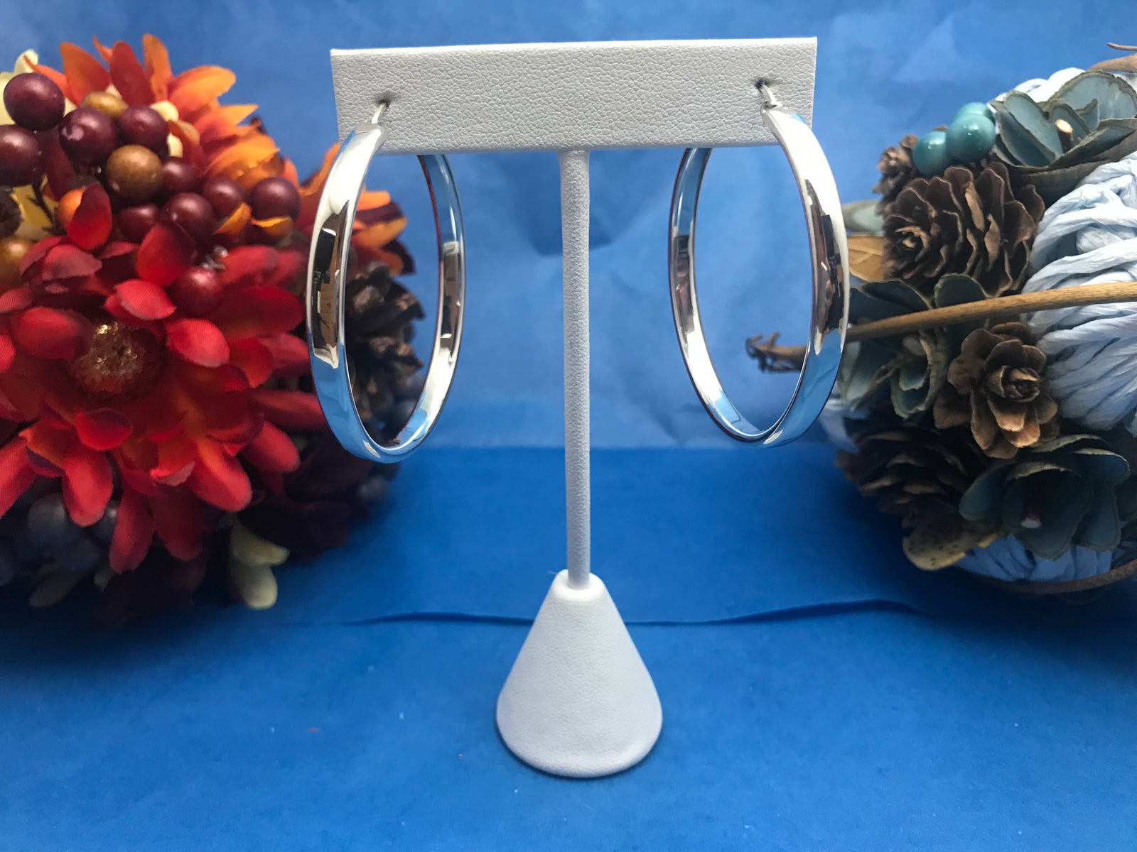 Elegant Silver Hoop Earrings