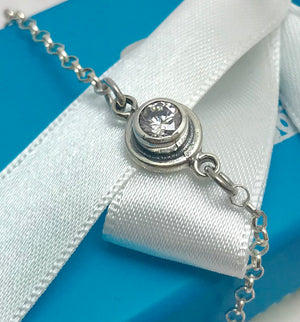 Pearls or Zirconia Stones Silver Bracelet
