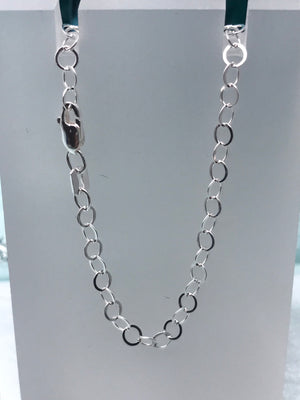 Linked Circles Silver Chain