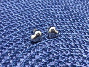 Small Hearts Sterling Silver Stud Earrings