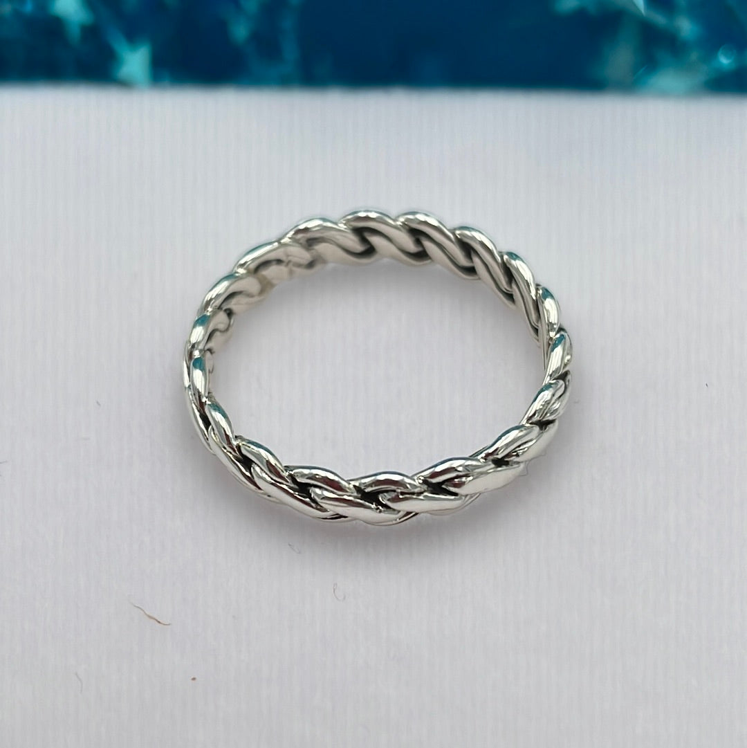 Braided Silver Ring