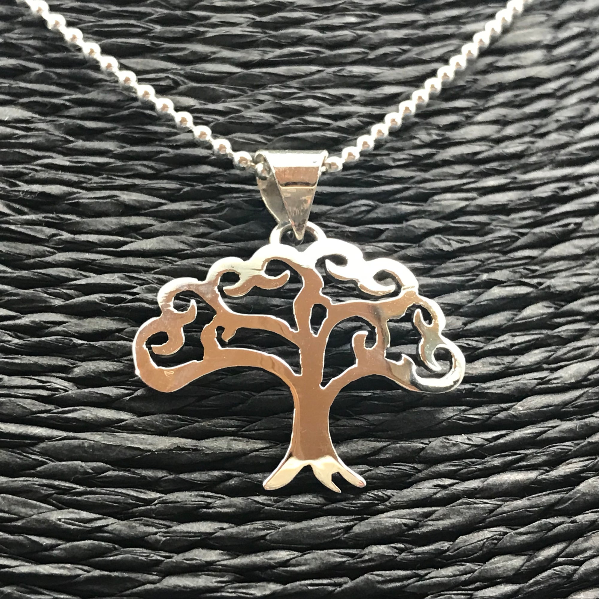 Tree of Life Silver Necklace and Earrings Set