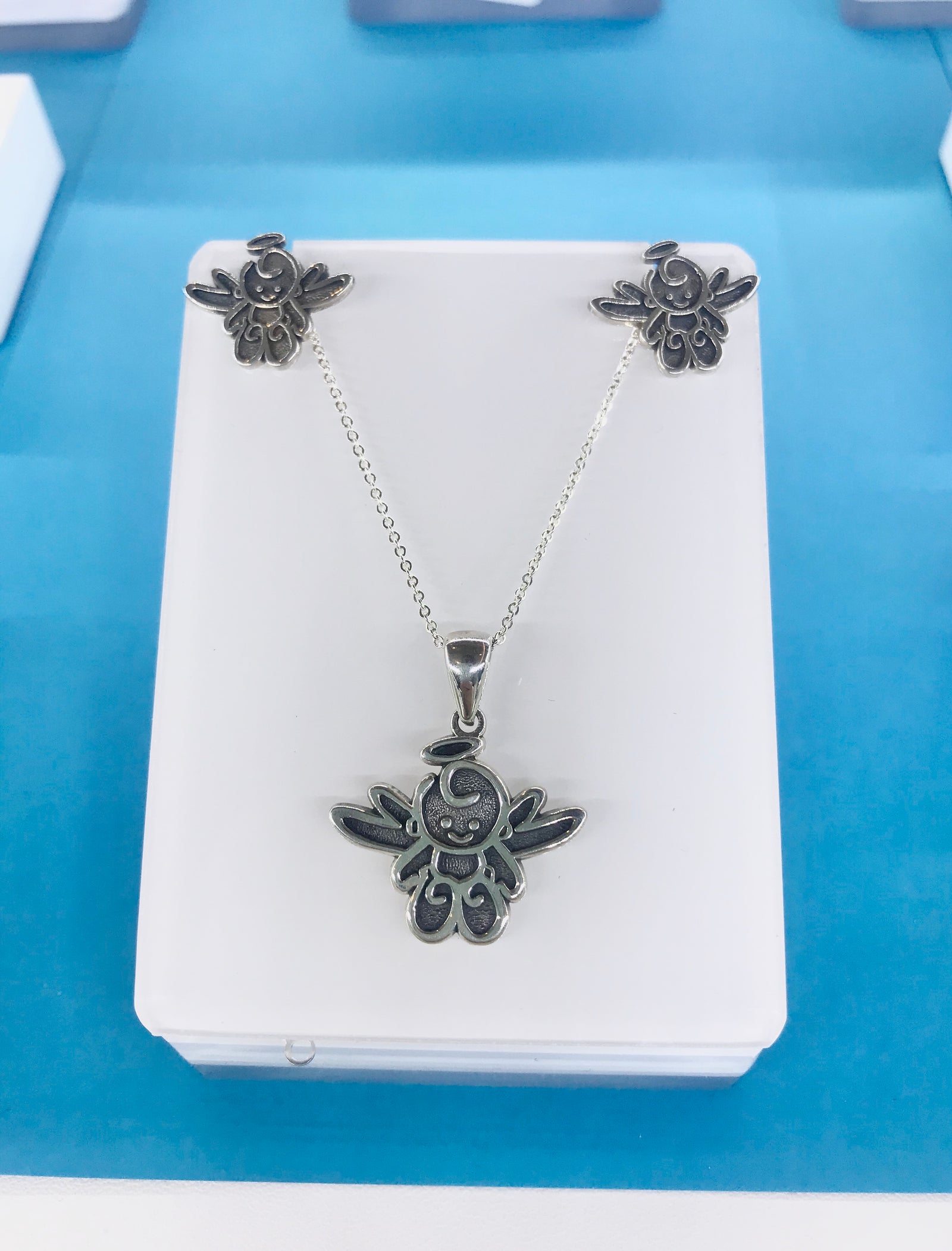 Angel Necklace and Earrings Set