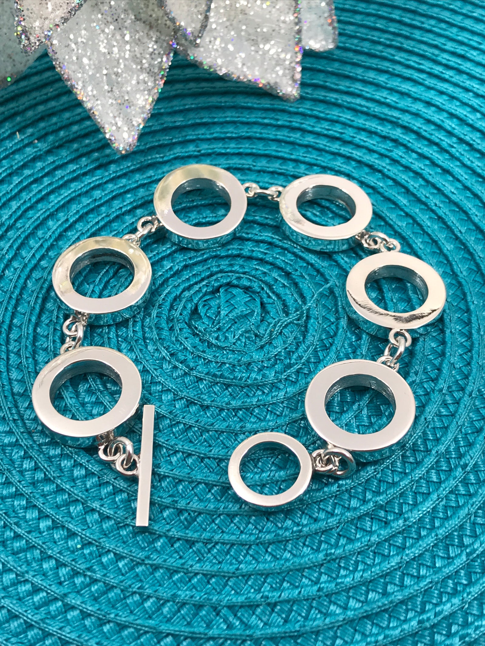 Silver Donuts Bracelet